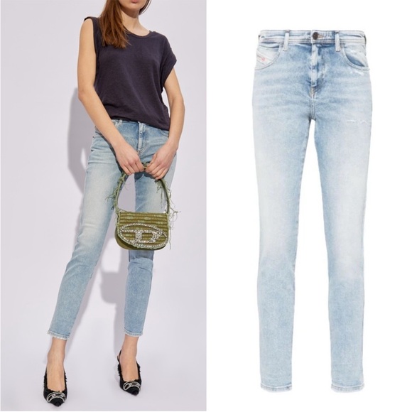 Diesel Denim - Diesel Babhila mid-rise jeans